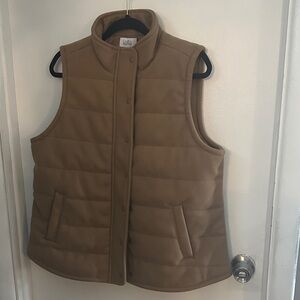 Croft & Barrow Tan Puffer Vest